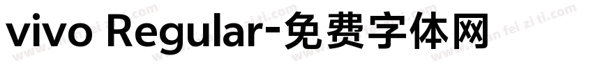 vivo Regular字体转换